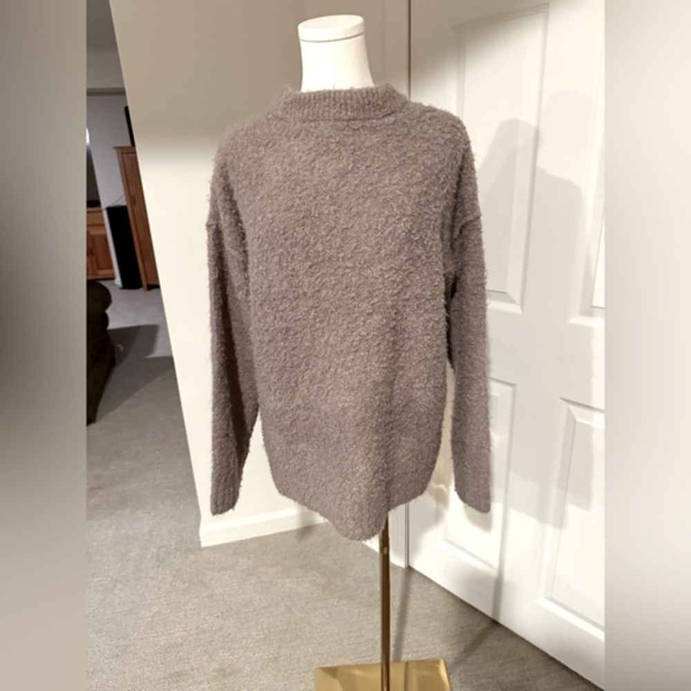 Wild Fable cream/gray Cowl Neck Sweater - NWOT - S